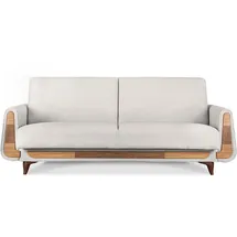 konsimo® Schlafcouch 3-Sitzer Weiß