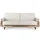 konsimo® Schlafcouch 3-Sitzer Weiß