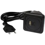 Inter Bär 3fach USB-Ladesteckdose IP20 Schwarz 1 St.