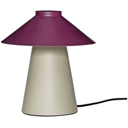 Hübsch Interior - Chipper Tischleuchte, Ø 25 cm, sand / burgundy