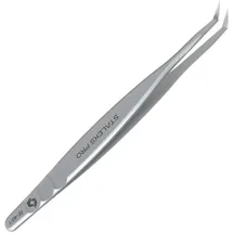 Staleks Pinzette L-förmig 50° silber