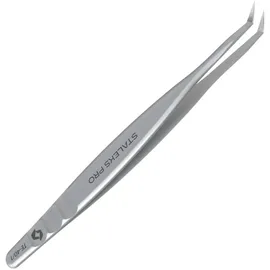 Staleks Pinzette L-förmig 50° silber