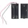 AccuCell Batteriehalter für 2x Mignon AA mit An/Aus Schalter Schwarz