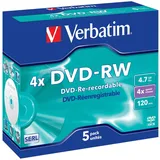 Verbatim DVD-RW 4,7GB 4x 5er Jewelcase