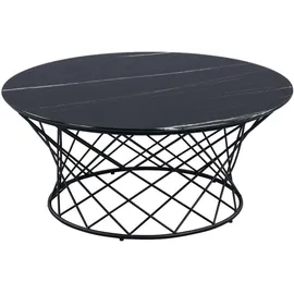 M2 Kollektion Gloria Schwarz Metall 80 x 14 x 35 cm