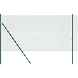 vidaXL Zaunpfosten 50 x 120 cm Grün/Stahl