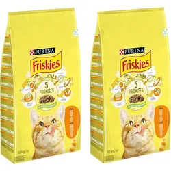 PURINA Friskies Huhn und Gemüse Katzenfutter 2x10kg (Rabatt für Stammkunden 3%)