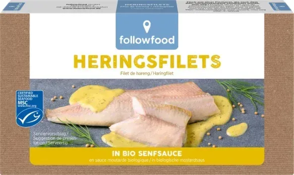 followfood Heringsfilet in Bio-Senfsauce