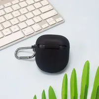 1 Set Earphone-Hülle mit hängenden Schnallen eng fit schockdes All-Inclusive-Earphone-Hülle für Bose-Quietcomfort-Ohrhörer II-Schwarz - Schwarz