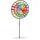 Relaxdays Windrad Gartenstecker 73,5 x 35,5 cm Mehrfarbig