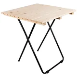 Mojawo Holz/Metall Beistelltisch klappbar natur 45x45x50cm-MMC4711