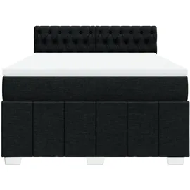 vidaXL Boxspringbett 140 x 200 cm Schwarz