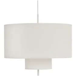 New Works - Margin Pendelleuchte Ø70 White Canvas - cm