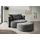 LeGer Home by Lena Gercke Rundsessel ISALIE Samt 153 x 98 x 208 cm Grau mit Hocker