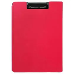 Klemmbrettmappe Schreibmappe A4 horizontal extra stabil abwischbar unzerbrechlich Farbe: rot