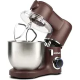 G3 Ferrari Planetaria Knetmaschine mit 6 Geschwindigkeiten und Zubehör, Küchenmaschine, Rot