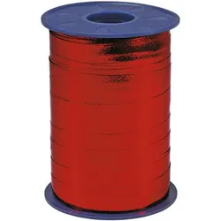 PRÄSENT Metallic Ringelband rot, 1 cm