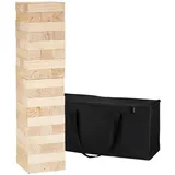 Relaxdays Wackelturm Holz