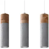 Sollux SL.0967 Hängeleuchte ZANE 3 grau