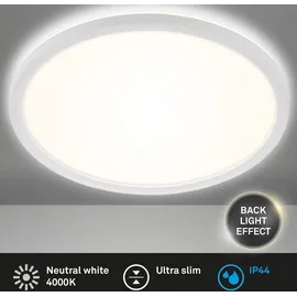 Brilo LED Bad-Deckenleuchte, weiß, LED/22W