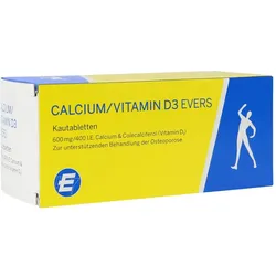 Calcium/vitamin D3 Evers 600 mg/400 I.E 100 St