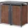 ML-Design Mülltonnenbox 132 x 80 x 116,3 cm anthrazit
