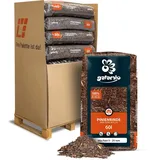 GALAMIO Pinienrinde Pinienmulch Rindenmulch Pinie Mulch Garten Dekor Pinus Pinea Natur Mittelmeer Kiefer Mix 8-25mm 60l x 13 Sack 780l / 1 Palette Paligo