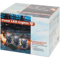 VT LED Teichbeleuchtung mit 3 Spots Pond LED Lights