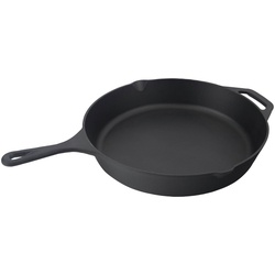 Jim Beam BBQ Grillpfanne, Gusseisen, für Grill und Ofen schwarz
