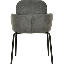 Essentials Paddy Stapelstuhl mit Bezug – Dunkelgrau