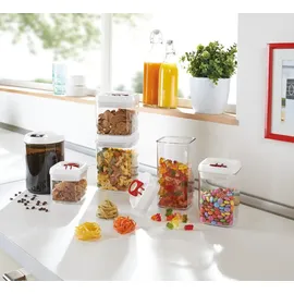 Leifheit Frischhaltedose eckig rot 1,0 l