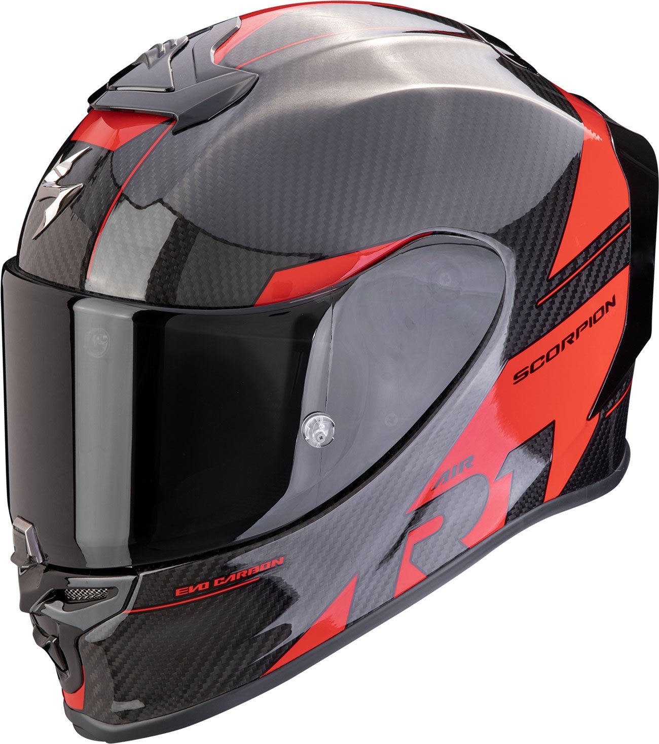 Scorpion EXO-R1 Evo Carbon Air Rally, casque intégral - Noir/Rouge - M