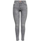 ONLY Damen Onlpower Mid Push Up Sk Azg937 Noos Jeans, Grey Denim, M EU