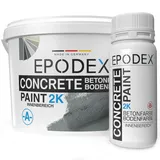 EPODEX 2K Betonfarbe, Bodenfarbe - 6kg - Silbergrau