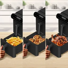 TURBO TRONIC TurboTronic Heißluftfritteuse XXL 11L schwarz