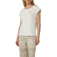 S.Oliver BLACK LABEL T-Shirt mit Motiv Print weiß 34