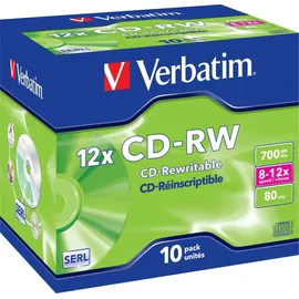 Verbatim CD-RW 700MB 12x 10er Jewelcase