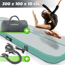 Vendomnia TRACK Matte - aufblasbar, Tumbling Gymnastikmatte, Turnmatte, Trainingsmatte, Fitnessmatte