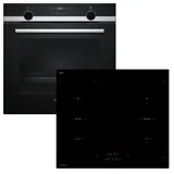 Siemens HERDSET Siemens Backofen HB537A0S0 Teleskopauszug + Keenberk Flex Induktionskochfeld 60cm