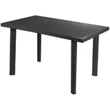 INDA-EXCLUSIV Gartentisch 125 x 75 x 72 cm Anthrazit