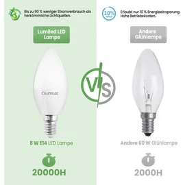 Lumiled LED-Lampe 6 Stück Set E14 8W 6500K Kaltweiß 6 St.