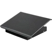 Q-Connect Fußstütze Schreibtisch/Höhenverstellbare Fußbank/Ergonomischer Fußablage/Funktion, lindern Bein Knie und Rückenschmerzen, Ideal für Büro