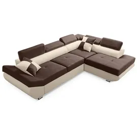 Sonstige Verlage Eckcouch Braun 2-Sitzer