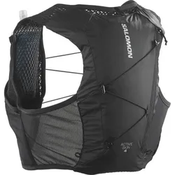 SALOMON Rucksack ACTIVE SKIN 4 SET BLACK/METAL, BLACK/METAL/, M