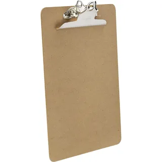 Läufer Klemmbrett A4, Holz | Hartfaser, mit Butterfly Klemme, 33,5x21x0,3 cm (ohne Klemme)