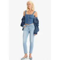 Levi's Mid Rise Boyfriend Jeans Light Indigo / Worn