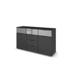 Sideboard , grau , Maße (cm): B: 140 H: 81