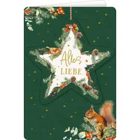 Coppenrath Verlag Weihnachtskarte mit Anhänger - Alles Liebe