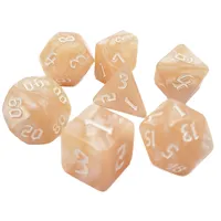 Dice4friends Würfelset Pearl - Beige (7)