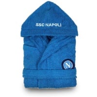 Napoli Bademantel für Erwachsene, Frottee, SSC, offizielles Fußball-Geschenk, 100 % Baumwolle - XXL